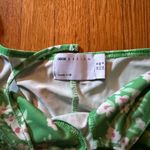 ASOS DESIGN flutter sleeve midi tea dress with tie in green floral, Size 6 Photo 4