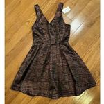Lush Clothing NWT Lush Sleeveless Pleated Metallic Dress Small New Years Eve Party Dress Photo 8