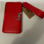 Steve Madden  Snake Print Wallet/Wristlet in red NWT Photo 2