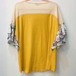 Umgee Boho Boutique floral yellow shirt size small Photo 9