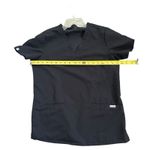 FIGS  Casma Pocket Scrub Top Black Large V-Neck Technical Collection Women's Sm Photo 3