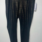 Apt. 9 NWT‎  Women’s Tummy Control Black with Gold Leggings Size Large Photo 0