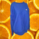 Vintage Champion Reverse Weave Bright Blue Sweatshirt Size Medium Photo 8