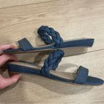 Draper James NEW  Braided Ellie Blue Denim Slip On Sandals Size 7 Photo 3