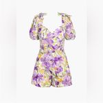 Adelyn Rae Anthropologie  Gina Floral Print Embroidered
Eyelet Romper Sz: S Photo 6