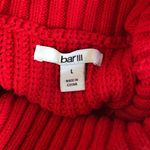 Bar III  Red Ribbed Cold Shoulder Sweater Photo 3