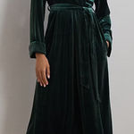 Ralph Lauren Brand New Lauren  Luxury Velour Velvet Robe Sleepwear Size XS Green Photo 0
