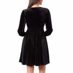 Briggs New York Briggs NWT Long Sleeve Black Velvet Dress Photo 2