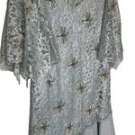 Vintage Crest Fashions Elegant Lace Overlay Dress in Light Blue Size XL Photo 1