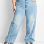 Women's Wide Leg Light Blue Jeans Size 18 Photo 0