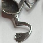 Artisan Vintage Climbing Frog Brooch Marcasite Silver Tone Antique Jewelry Collector Photo 6