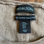 Cynthia Rowley 100% Extra Fine Merino Wool Lighweight Sweater Button Back Photo 2