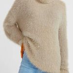 EXPRESS  Fuzzy Faux Fur Cowl Neck Sweater size Large Photo 0