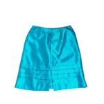 Kasper Vintage  size 12P womens teal blue skirt 22” length Photo 1