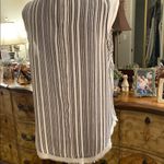 Who What Wear Black and White Striped Tank Top Photo 5