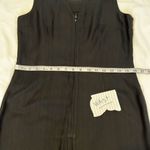 Tiki classics sz6 black w/Palm tree boarder 100% silk sleeveless sheath EUC Size 6 Photo 7