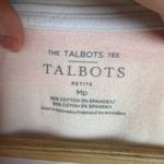 Talbots  Watercolor Striped Tee Sz MP Colorful Preppy Soft Stretch Comfy Coastal Photo 5