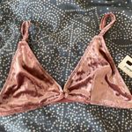 Style Exchange pink velvet bralette Photo 0