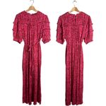 Boden Yoke Detail Floral Jersey Midi Dress Women's 10L Gin Fizz Pink Boho Chic Size undefined Photo 4