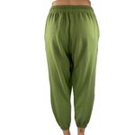 We Wore What Women's Green High Waisted Cropped Tapered Jogger Sweat Pants Size S Photo 2