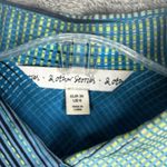 & Other Stories & Other Stories Dress Womens 6 Blue Green Geometric Shirt Dress Silk Colorful Photo 6