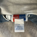 vintage festival feminine Denim Jean Jacket Button Font Floral Small country Blue Photo 9