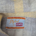 Levi's True Vintage  Ladies Wool Yellow Plaid Shirt Photo 1