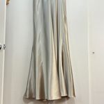 Jenny Yoo  Brenna V-Neck Waistline Satin Dress Photo 7