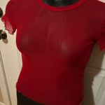 Forever 21 Sheer red top Photo 1