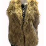 Thalia Sodi Women's Brown Faux Fur Vest Size M SKU 5680 Photo 0