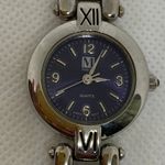 Maurice's vintage women watch silver tone 25mm purple dial Quartz link running Photo 2