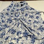 Kaari Blue  Womens 22W 22 Curvy Blue White Sleeveless Top White La Dolce Vita NEW Photo 6