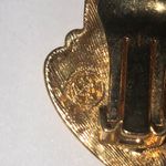 Angel Brand Signed Black Enamel and Gold Tone Retro Vintage Clip Photo 5