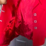 Chantelle  Bold Red Blazer with Square Buttons Photo 5