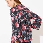 Loft  NWT Garden Bell Sleeve Blouse Size S Photo 2