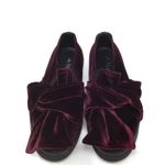 Morelli Burgundy velvet tie top loafers Size 7 Photo 2