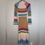 VRG GRL Verge Girl Work of Art Crochet Maxi Dress Multi size AU 8 US 4 Small Tan Photo 11