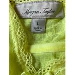Morgan Taylor Intimates Yellow Lace Nightie Lingerie Gown Large Photo 4
