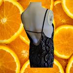 Eight Sixty Eight & Sixty Black Silver Beaded Sleeveless Bodycon Mini Dress Size‎ Small Photo 1