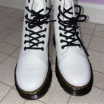 Dr. Martens  Zavala White Leather Combat Boots Women Size 37 EU 6.5 US Grunge Photo 1