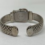 Avon Belt Buckle case shaped watch 23mm silver tone rhinestones 6.5” running Photo 4