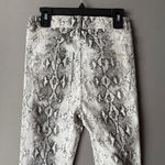 ZARA sz 2 gray white snake print jeans Photo 5