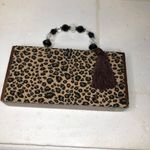 La Montana Cuban cheetah print cigar Box Purse Brown Photo 1