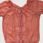 Eyelash Couture  Sheer Pink Blouse Photo 0