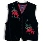 Karen Scott  Vintage Velvet Holiday Vest Photo 0