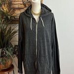 Old Navy  Hooded Women Active Long Sleeve Athletic Top Gray Size XL Athleisure Photo 0