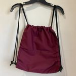 PINK - Victoria's Secret Victoria's Secret Pink MAROON Drawstring Backpack Bag Tote Duffle Gym Mesh Photo 1