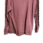 Democracy Sweater Womens Extra Large XL Orange Lace Inset Sleeves Pullover Photo 4