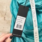 Elliatt  Junia Sleeveless Maxi Gown in Aquamarine Blue Satin Photo 3