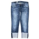 Kut From The Kloth  Cameron Straight Leg Cuffed Distressed Jeans Women’s Size 4 Photo 1